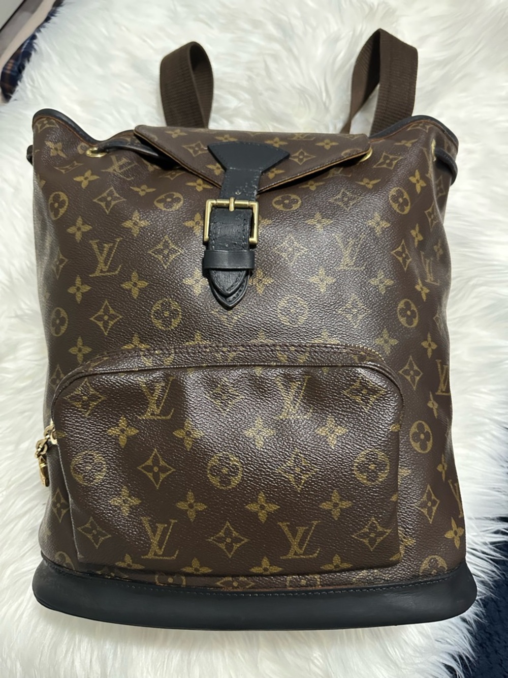 Louis Vuitton Brown Monogram MM Montsouris Canvas Backpack